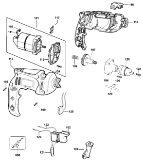 Part Location Diagram of 808704-12 Black and Decker CORDSET